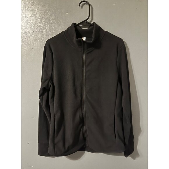 Old Navy Active Black Full-Zip Go-Warm Fleece Jacket L Womens - Picture 1 of 4